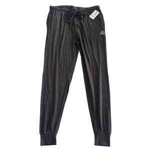 Reebok Mens Sleepwear Joggers Gray M Cotton/Polyester Blend